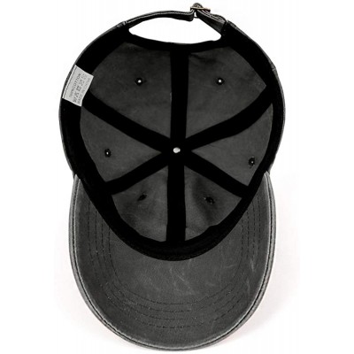 Baseball Caps Unisex Man's USA Rugby Denim Hats Baseball Hats Adjustable Driving Cap - Black-32 - CN18WG92NTU $15.11