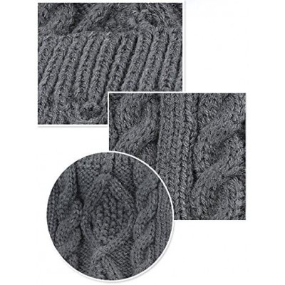 Skullies & Beanies Unisex Mens Womens Knitted Wool Winter Oversized Slouchy Warm Beanie Hat Cap - Coffee - CL12N174XVG $12.13