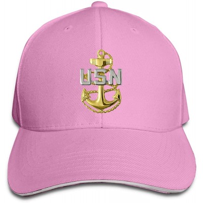 Baseball Caps US Navy Chief Petty Officer Unisex Hats Trucker Hats Dad Baseball Hats Driver Cap - Pink - C818KACC7RU $22.10