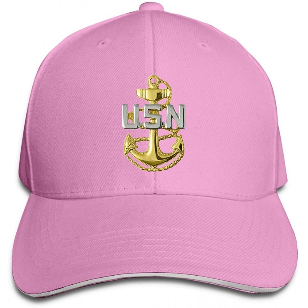 Baseball Caps US Navy Chief Petty Officer Unisex Hats Trucker Hats Dad Baseball Hats Driver Cap - Pink - C818KACC7RU $22.10