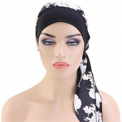 Skullies & Beanies Chemo Cancer Head Scarf Hat Cap Tie Dye Pre-Tied Hair Cover Headscarf Wrap Turban Headwear - CN196OM4WES $...
