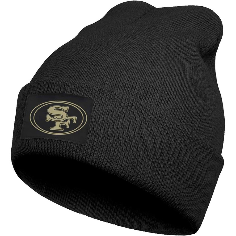 Skullies & Beanies Winter Classic Beanie Knit Hats for Men & Women - Soft Acrylic Knit Cuff Beanie Hat - Black-1 - CZ19407GXR...