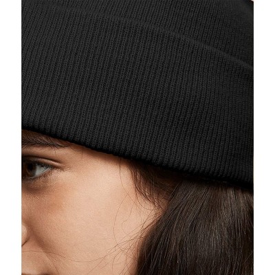 Skullies & Beanies Winter Classic Beanie Knit Hats for Men & Women - Soft Acrylic Knit Cuff Beanie Hat - Black-1 - CZ19407GXR...