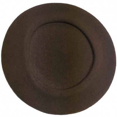 Berets Heritage Traditional French Wool Beret - Marron - CM18UESOROE $42.53