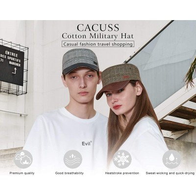 Baseball Caps 100% Cotton Classic Military Hats Men Women Adjustable Army Cap Comfy Cadet Hat Vintage Flat Top Cap Baseball C...