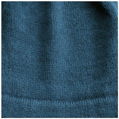 Skullies & Beanies 100% Alpaca Wool Knit Beanie Cap with Ear Flaps- Chullo Hat Women Men- One Size - Teal - CV18904SA3Z $24.89