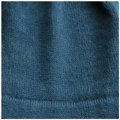 Skullies & Beanies 100% Alpaca Wool Knit Beanie Cap with Ear Flaps- Chullo Hat Women Men- One Size - Teal - CV18904SA3Z $24.89