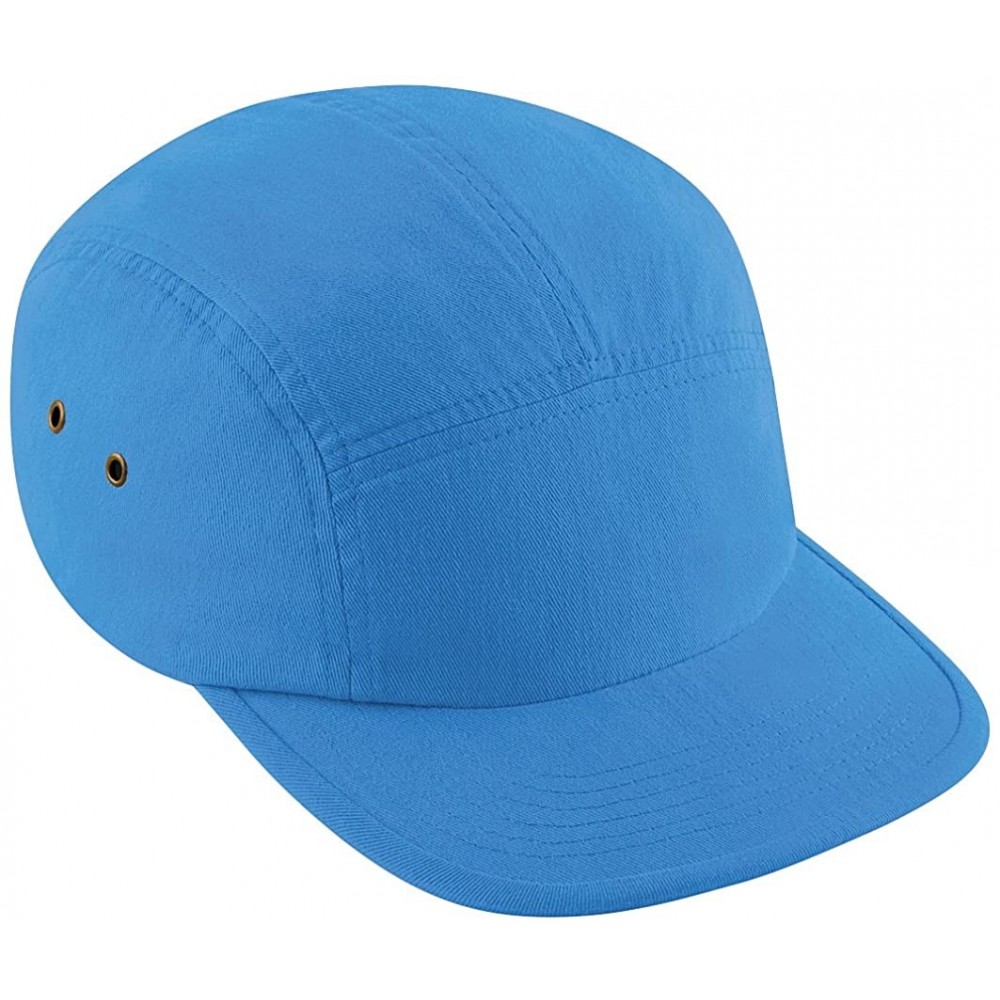 Baseball Caps Plain Retro 5 Panel Baseball Cap - Vintage Cornflower - C311E5OBCER $11.00