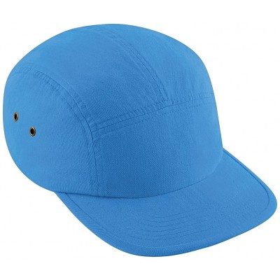 Baseball Caps Plain Retro 5 Panel Baseball Cap - Vintage Cornflower - C311E5OBCER $11.00