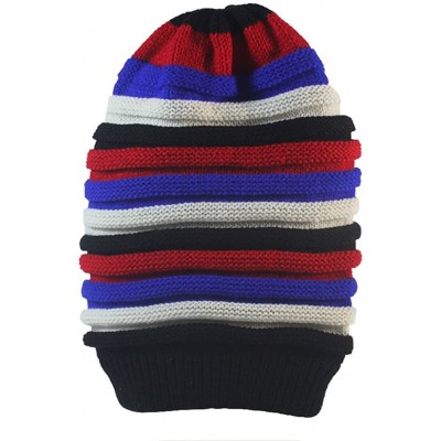 Skullies & Beanies Unisex 2019 Fashion Rainbow Crochet Beanie Baggy Knitted Hat Skull Caps - 5 - C21863T0NK0 $13.18