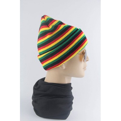 Skullies & Beanies Unisex 2019 Fashion Rainbow Crochet Beanie Baggy Knitted Hat Skull Caps - 5 - C21863T0NK0 $13.18