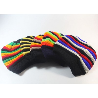 Skullies & Beanies Unisex 2019 Fashion Rainbow Crochet Beanie Baggy Knitted Hat Skull Caps - 5 - C21863T0NK0 $13.18