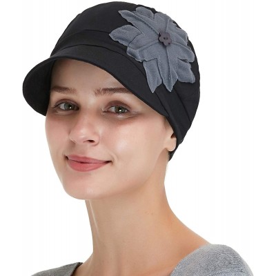 Skullies & Beanies Bamboo Fashion Hat for Woman Daily Use with Brim Visor- Hats for Cancer Chemo Patients Women - CE18XKKUA7Y...