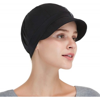 Skullies & Beanies Bamboo Fashion Hat for Woman Daily Use with Brim Visor- Hats for Cancer Chemo Patients Women - CE18XKKUA7Y...