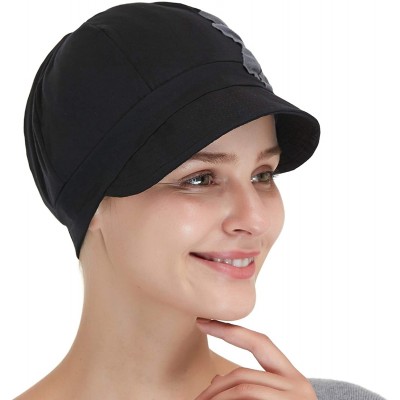 Skullies & Beanies Bamboo Fashion Hat for Woman Daily Use with Brim Visor- Hats for Cancer Chemo Patients Women - CE18XKKUA7Y...