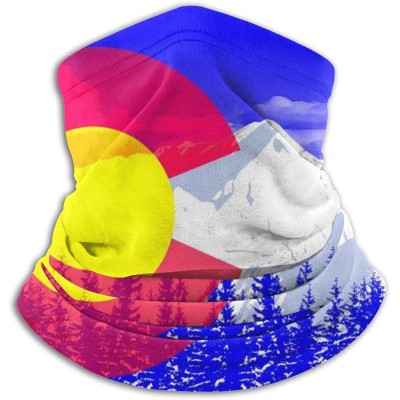 Balaclavas Spanish Bull Face Cover - Face Scarf Head Wraps Neck Gaiter Balaclava for Outdoor Sports - Colorado Flag Pop Art -...