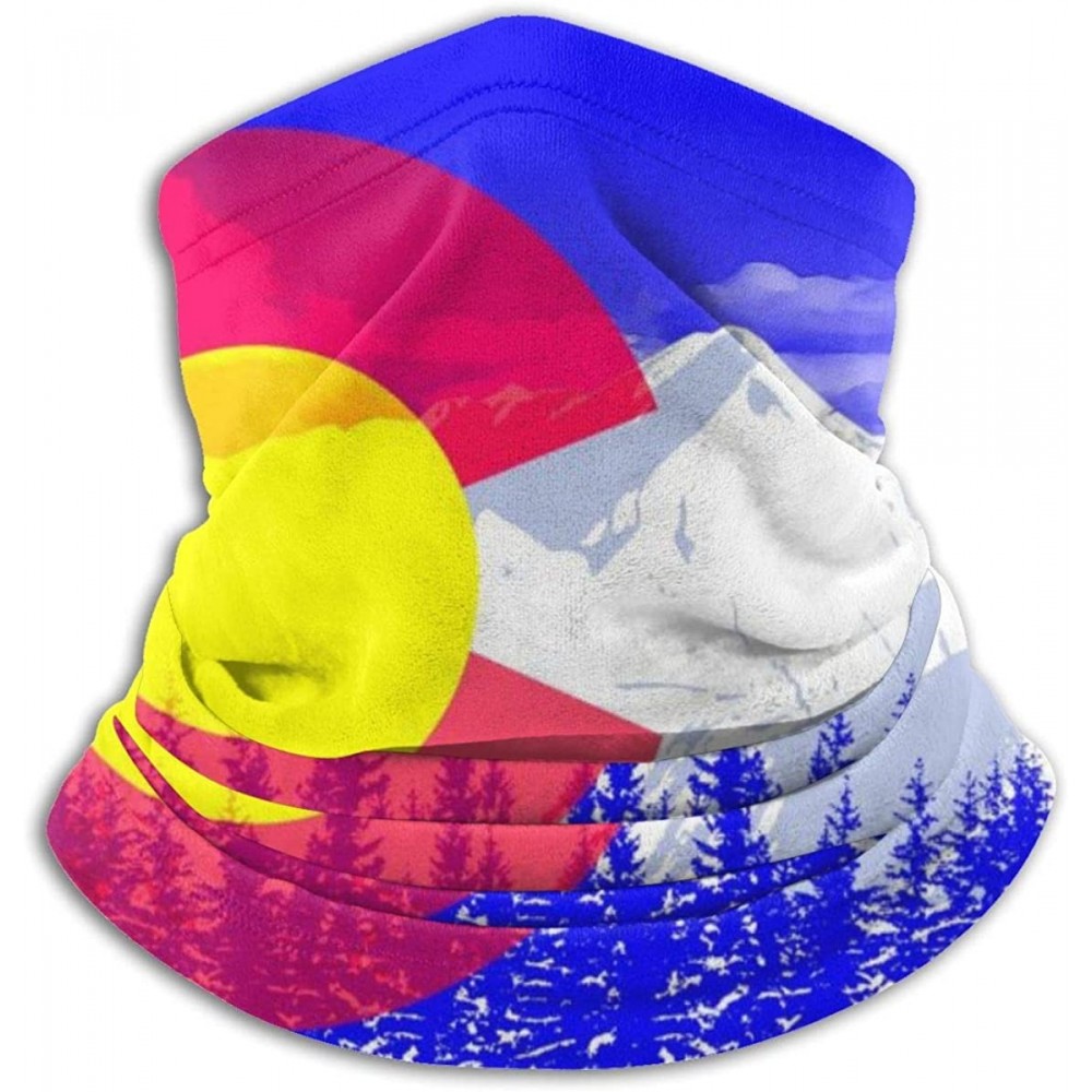 Balaclavas Spanish Bull Face Cover - Face Scarf Head Wraps Neck Gaiter Balaclava for Outdoor Sports - Colorado Flag Pop Art -...