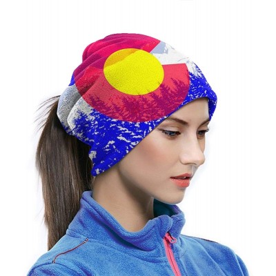 Balaclavas Spanish Bull Face Cover - Face Scarf Head Wraps Neck Gaiter Balaclava for Outdoor Sports - Colorado Flag Pop Art -...
