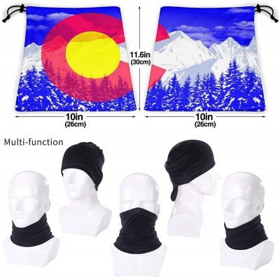 Balaclavas Spanish Bull Face Cover - Face Scarf Head Wraps Neck Gaiter Balaclava for Outdoor Sports - Colorado Flag Pop Art -...