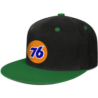 Baseball Caps Men/Women Print One Size Oil Logo Gas Station Plain Hat Flat Brim Baseball Cap - Green-9 - C218W0DNLHU $13.72