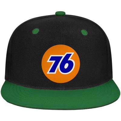 Baseball Caps Men/Women Print One Size Oil Logo Gas Station Plain Hat Flat Brim Baseball Cap - Green-9 - C218W0DNLHU $13.72