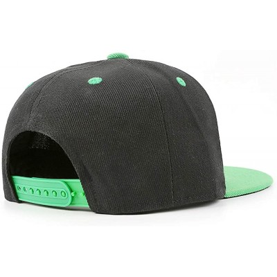 Baseball Caps Men/Women Print One Size Oil Logo Gas Station Plain Hat Flat Brim Baseball Cap - Green-9 - C218W0DNLHU $13.72