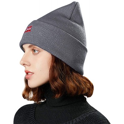 Skullies & Beanies 50% Wool Short Knit Fisherman Beanie for Men Women Winter Cuffed Hats - 6-dark Grey - CX18Z35M43R $10.11
