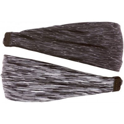 Headbands Xflex Space Dye Adjustable & Stretchy Wide Headbands for Women - Space Dye Black & Grey - C3182GDM538 $18.82