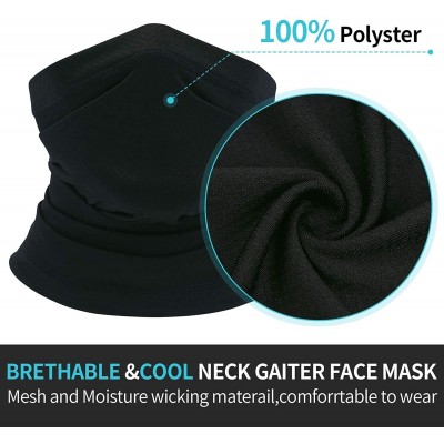 Balaclavas Multifunctional Face Mask Anti Dust Wind UV Sun Neck Headwear Motorcycle for Women Men Face Scarf Bandana - Black ...