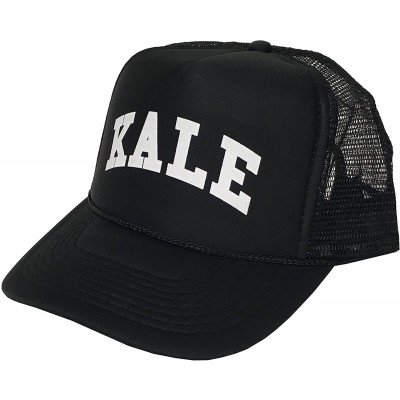 Baseball Caps Kale Adjustable Unisex Hat Cap - Black(white Text) - C712O922MV0 $9.82
