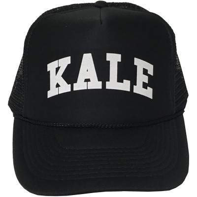 Baseball Caps Kale Adjustable Unisex Hat Cap - Black(white Text) - C712O922MV0 $9.82