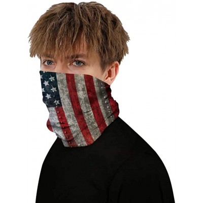 Balaclavas 2 Pcs Face Bandanas Mens Womens Headband Shield Scarf Neck Gaiters - Color B - C1198Q3MXU7 $17.58