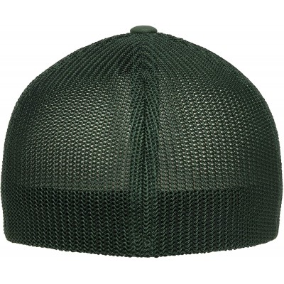 Baseball Caps Trucker Mesh Fitted Cap - Evergreen - C818WYLZTRU $11.75