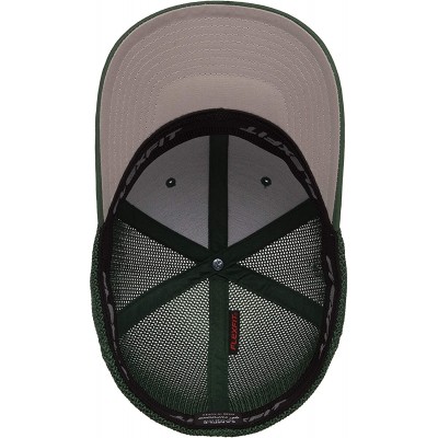 Baseball Caps Trucker Mesh Fitted Cap - Evergreen - C818WYLZTRU $11.75