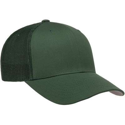 Baseball Caps Trucker Mesh Fitted Cap - Evergreen - C818WYLZTRU $11.75