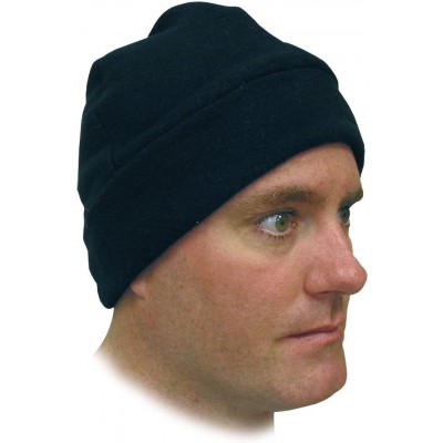 Skullies & Beanies Fleece Beanie Hat with Heat Warmer Pockets- One Size - Black - CU111TPW6SV $8.79