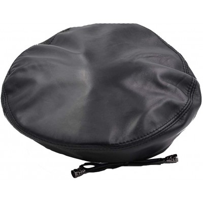 Berets Women's Leather French Style Hat Lightweight Casual Classic Solid Beret - Black - CC18HTC4538 $30.41