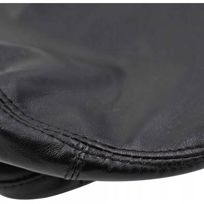 Berets Women's Leather French Style Hat Lightweight Casual Classic Solid Beret - Black - CC18HTC4538 $30.41