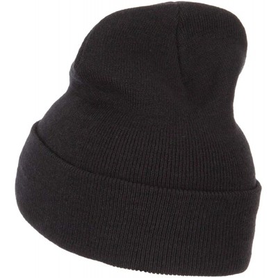 Skullies & Beanies Word of Daddy Embroidered Long Beanie - Black - CZ18K2W93UL $20.42