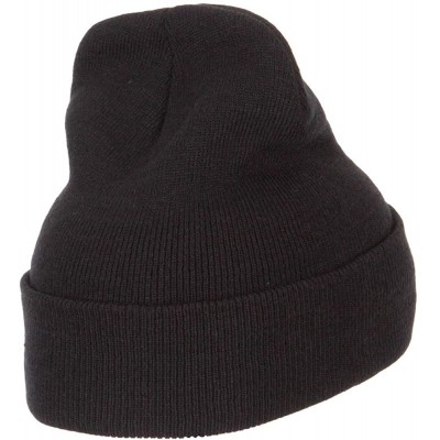 Skullies & Beanies Word of Daddy Embroidered Long Beanie - Black - CZ18K2W93UL $20.42