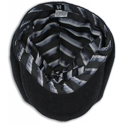 Newsboy Caps Belfry Newsboy Gatsby Men's Women's Soft Tweed Wool Cap - Black - C7125KRCQOR $32.91