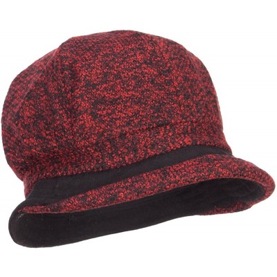 Newsboy Caps Women's Rolled Brim Cabbie Cap - Red - C6127A77ZE5 $31.44