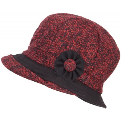 Newsboy Caps Women's Rolled Brim Cabbie Cap - Red - C6127A77ZE5 $31.44