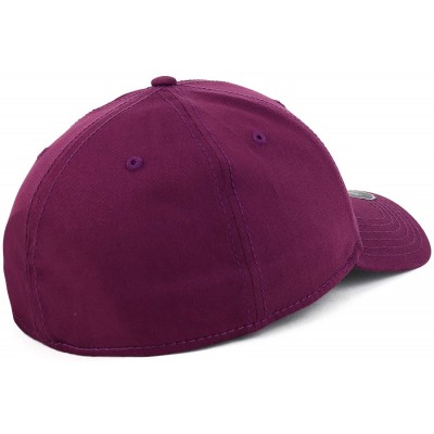 Baseball Caps Officially Licensed Super Mario Bros Logo Embroidered Flex Fitted Cap - Purple - CN18S3DWD6E $31.77