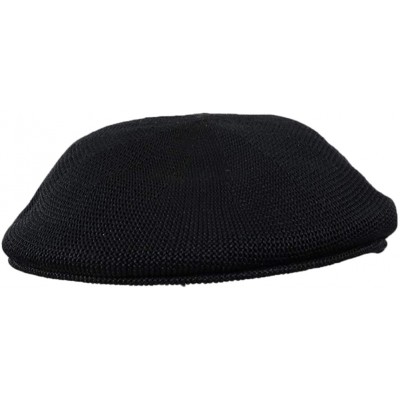 Newsboy Caps Mens Black Knitted Golf Gatsby Ascot Newsboy Cap - CP11JDO8N7X $8.54