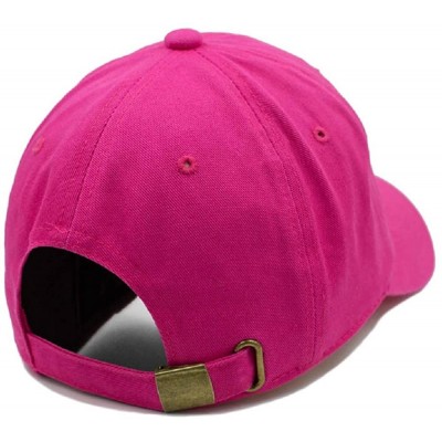 Baseball Caps Pink Ribbon Dad Hat - Hot Pink - C0188AI53XW $22.98