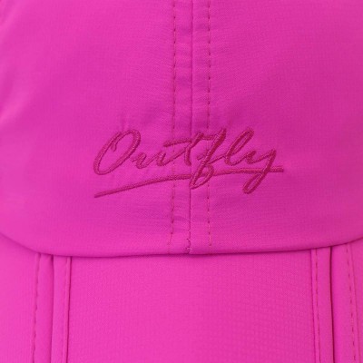 Baseball Caps Foldable Baseball Cap Summer Running Cap for Men and Women Gift Hat Storage Bag - Rose - CH18N7XO6GM $14.02