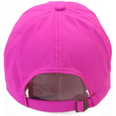 Baseball Caps Foldable Baseball Cap Summer Running Cap for Men and Women Gift Hat Storage Bag - Rose - CH18N7XO6GM $14.02