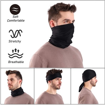 Balaclavas 5 Packs Face Bandanas Multifunctional Magic Scarf Outdoor Headwear Bandana - Mix 9 - CW197ADAQ2K $19.84