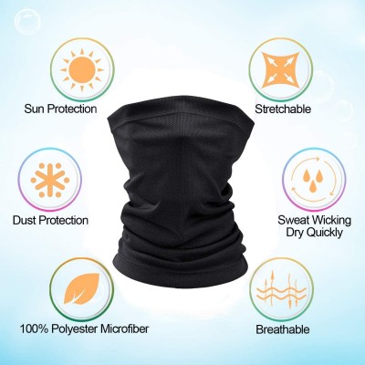 Balaclavas 5 Packs Face Bandanas Multifunctional Magic Scarf Outdoor Headwear Bandana - Mix 9 - CW197ADAQ2K $19.84